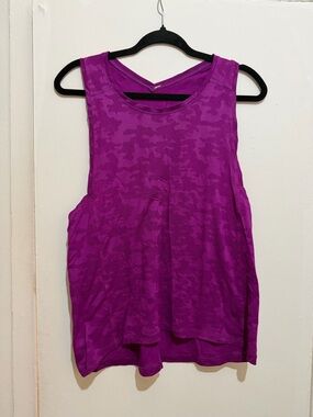 lululemon athletica Purple Camo-Texture Women's Athletic Tank